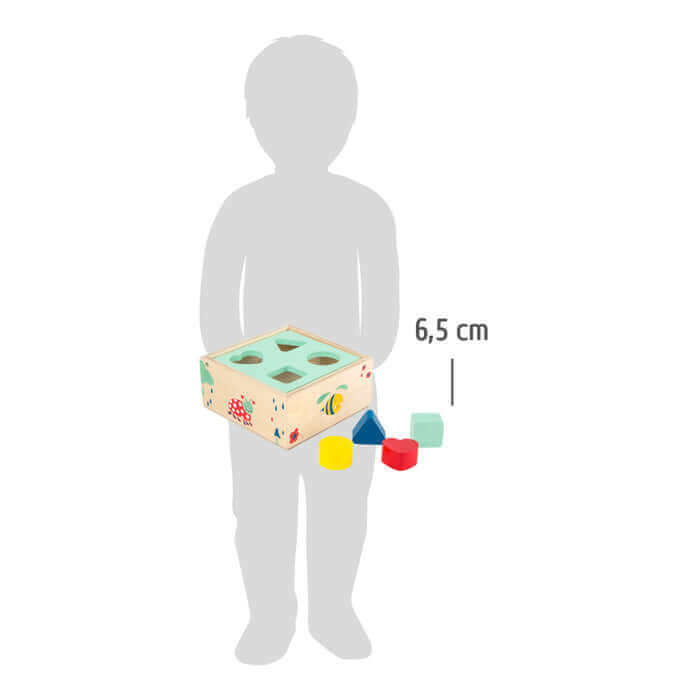 Small Foot - Cube à formes Move-it - A partir de 1 an - bois, couleurs, formes, trieur de formes