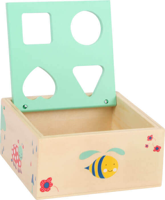 Small Foot - Cube à formes Move-it - A partir de 1 an - bois, couleurs, formes, trieur de formes