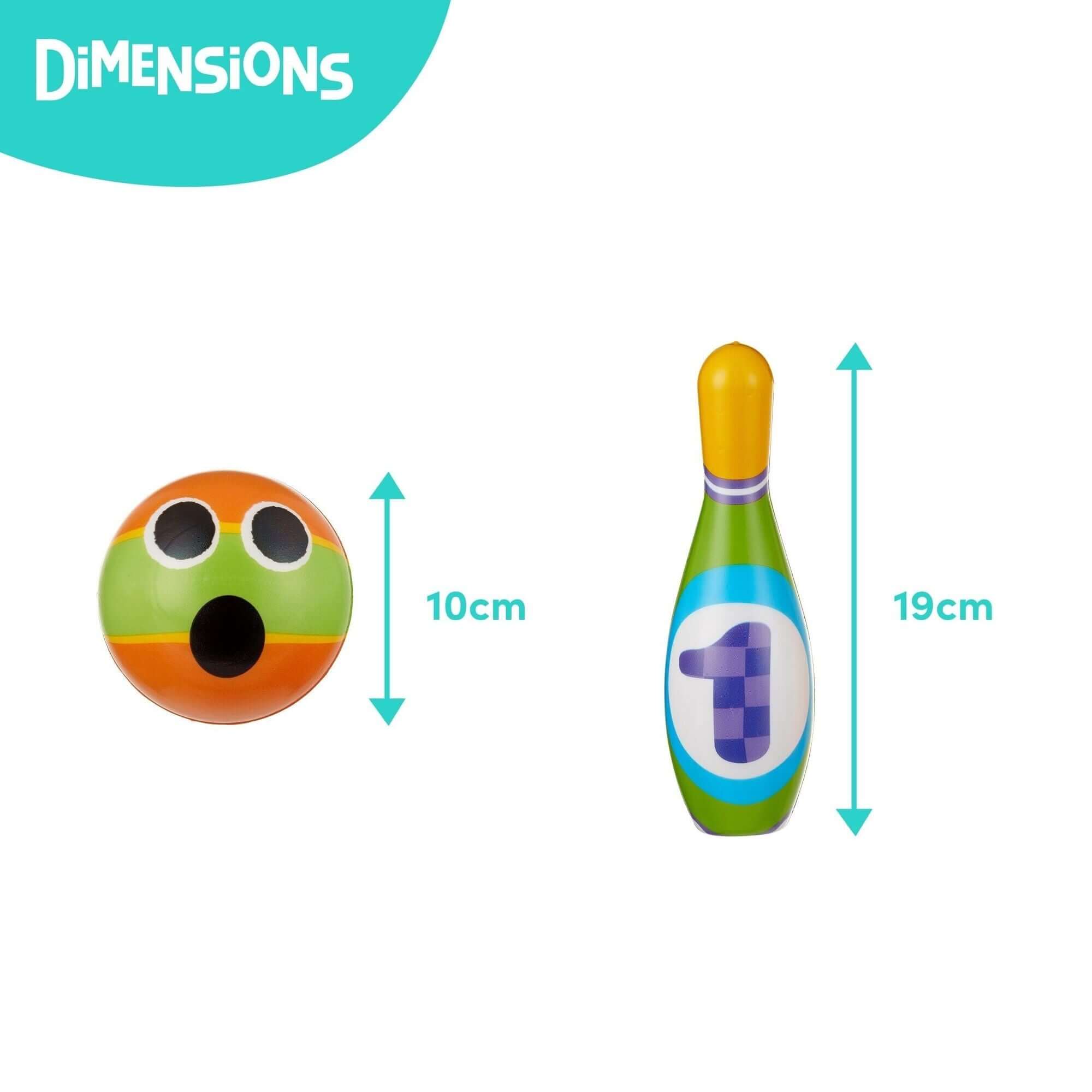 Twildders - Set bowling 10 quilles et 2 boules - Dès 3 ans
