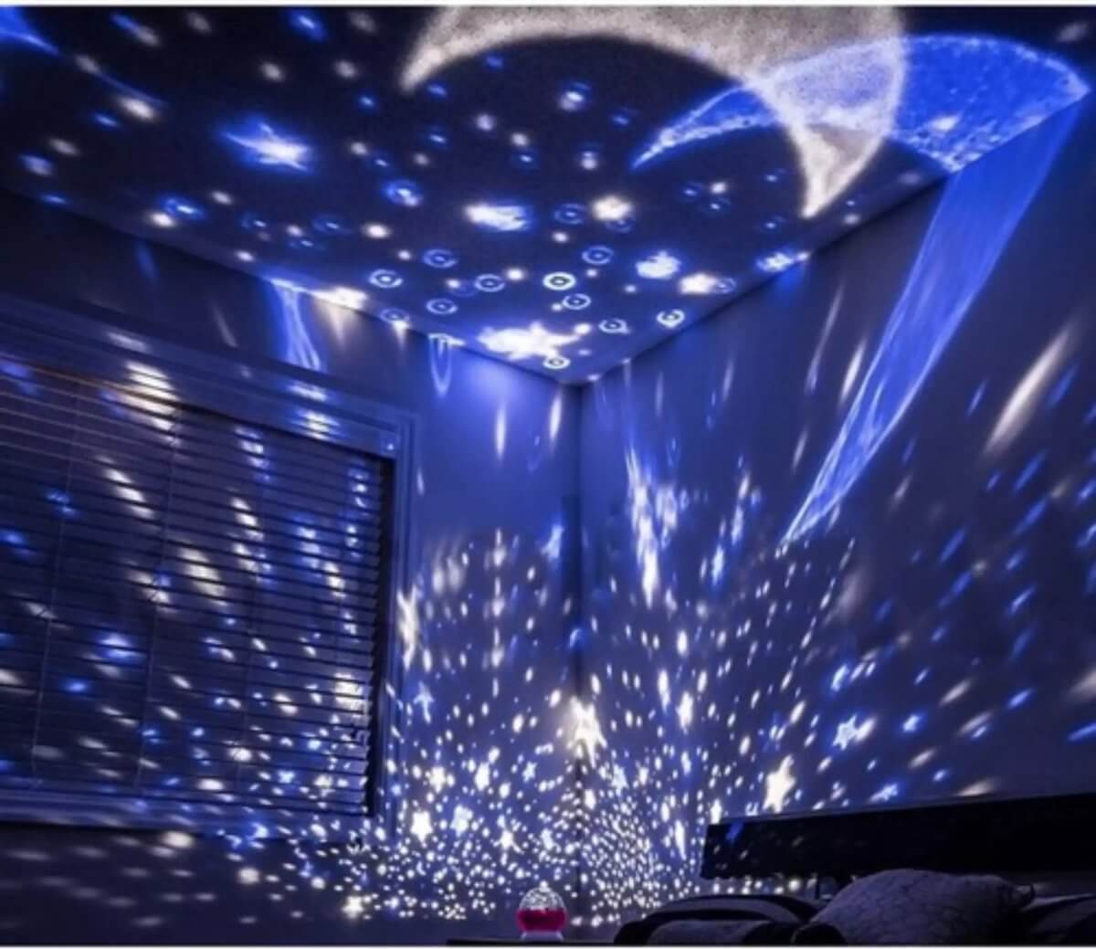 Snoezelen - Lampe de chevet et Projecteur rotatif "Ciel étoilé" - Dès la naissance