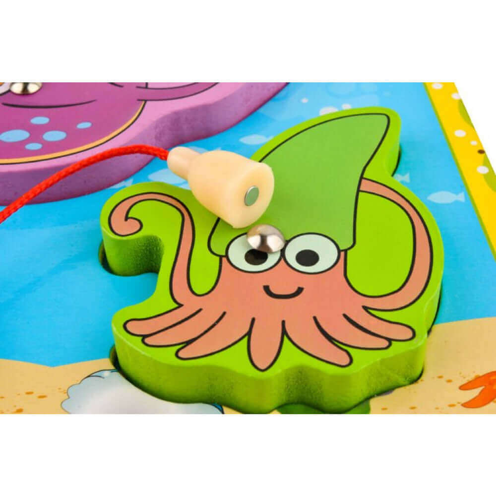 Kruzzel - Puzzle & Pêche magnétique - animaux marins, motricité fine, poissons, puzzle, pêche magnétique