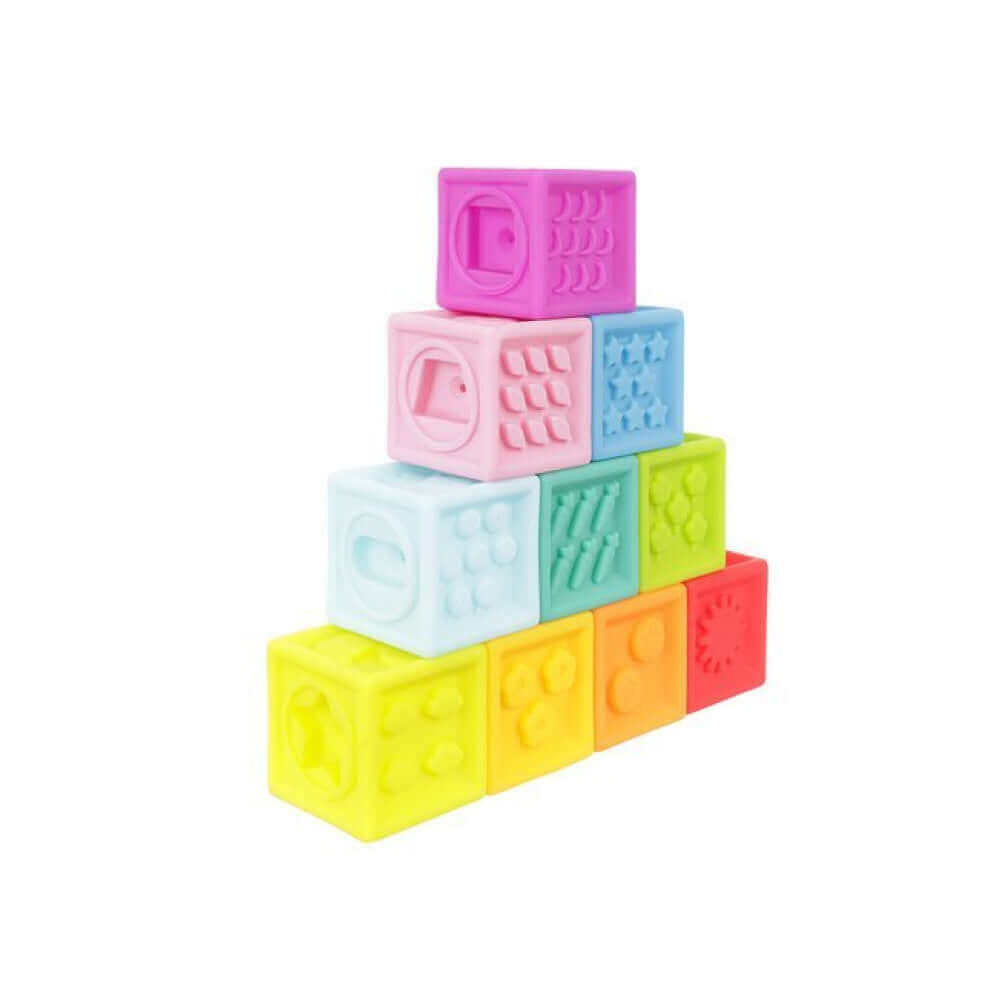 Cubes sensoriels à empiler - couleurs, cubes, multi sensoriels