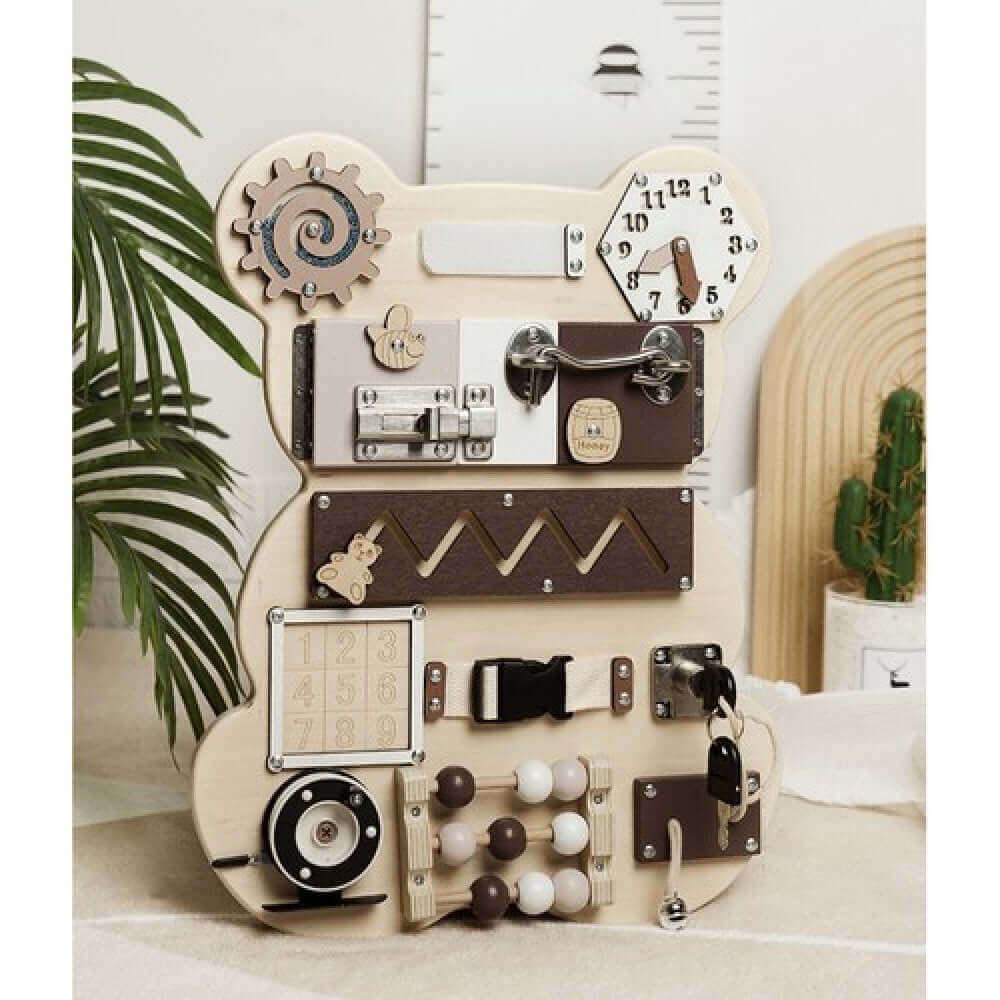 Kruzzel - Busy board Ourson - busy board, motricité fine