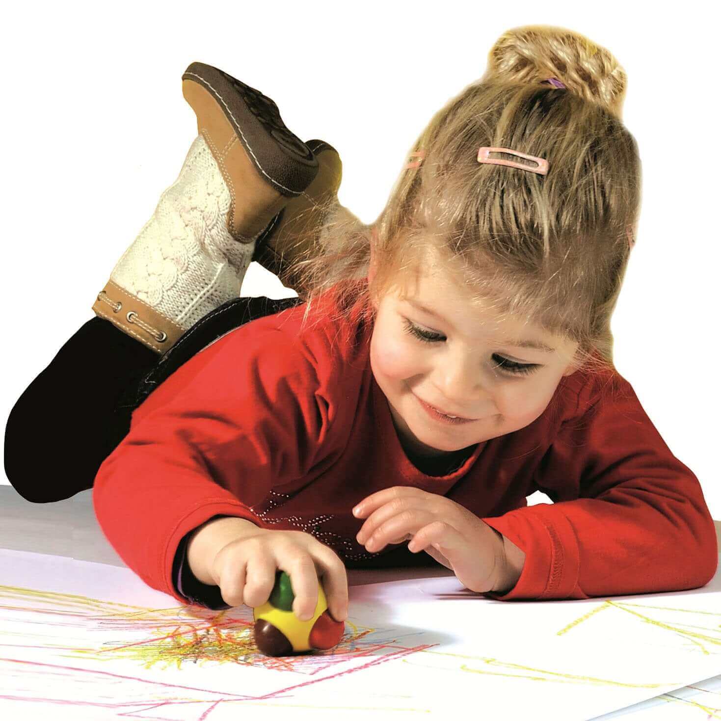 SES Créative - Mon premier crayon ergonomique "Colorball" - A partir de 1 an - couleurs, crayon ergonomique, motricité fine