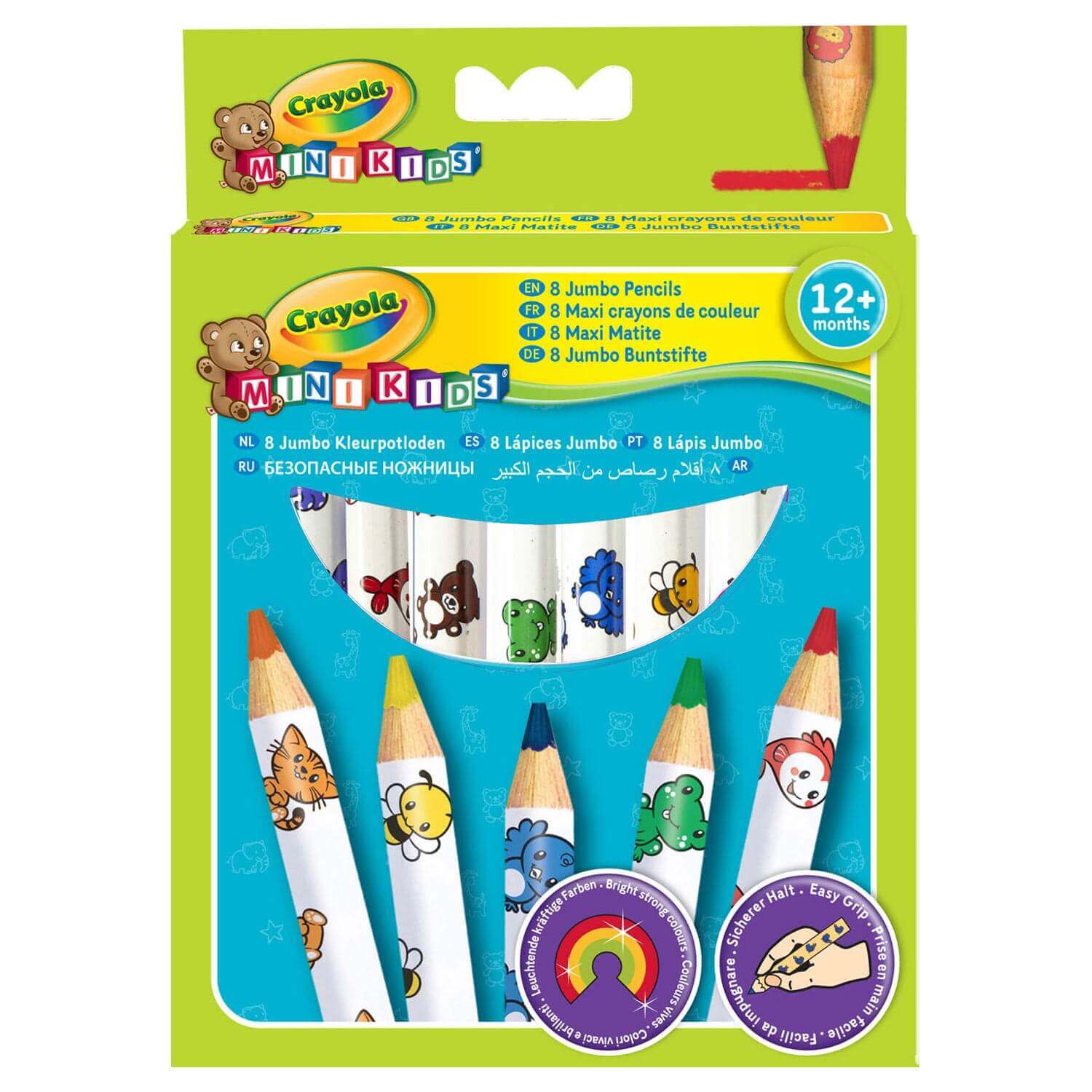 Crayola Mini Kids - "Maxi" crayons de couleur - coloriage, dessin, motricité fine