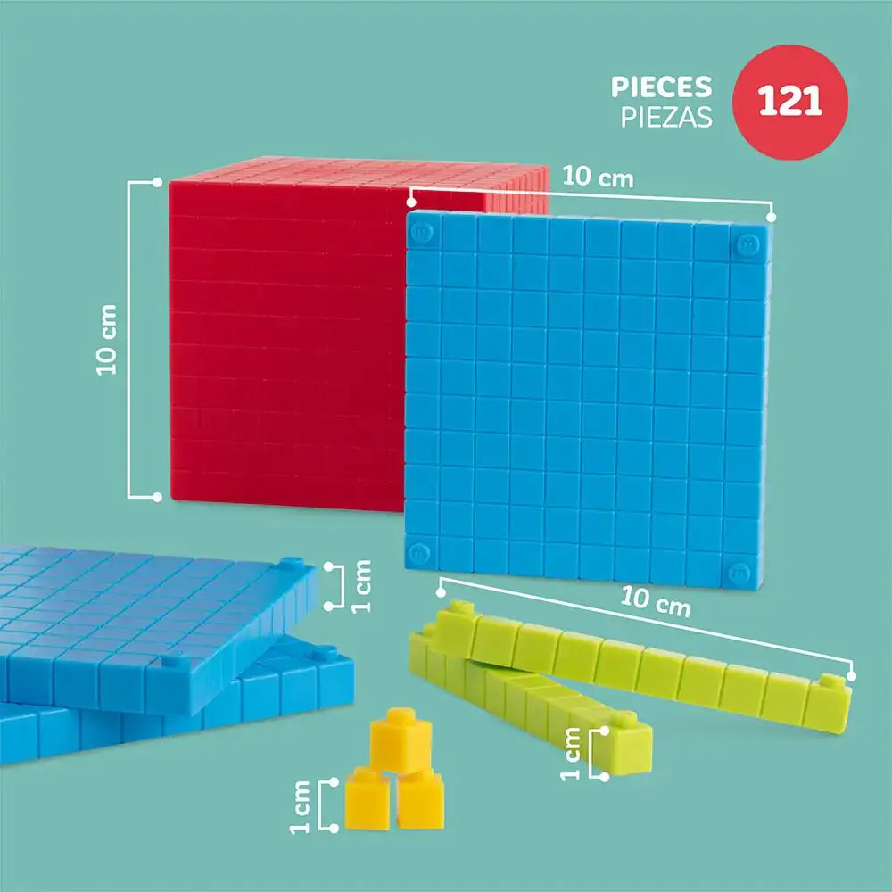 Miniland - Kit complet numération en base de 10 (réglettes cuisenaires)