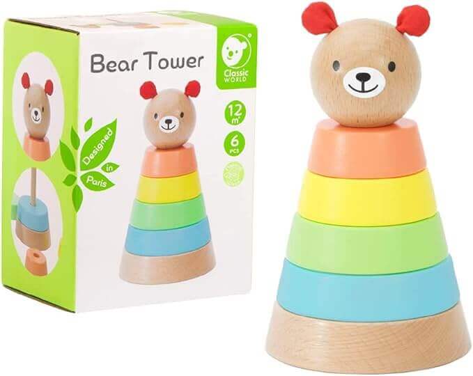 Classic World - Pyramide "Ourson" - couleur, pyramide, tour, à assembler, à empiler