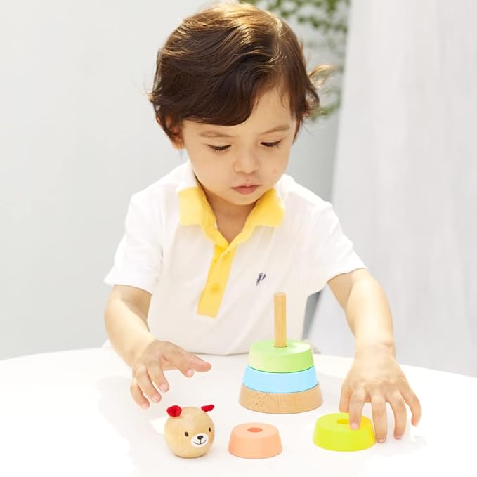 Classic World - Pyramide "Ourson" - couleur, pyramide, tour, à assembler, à empiler