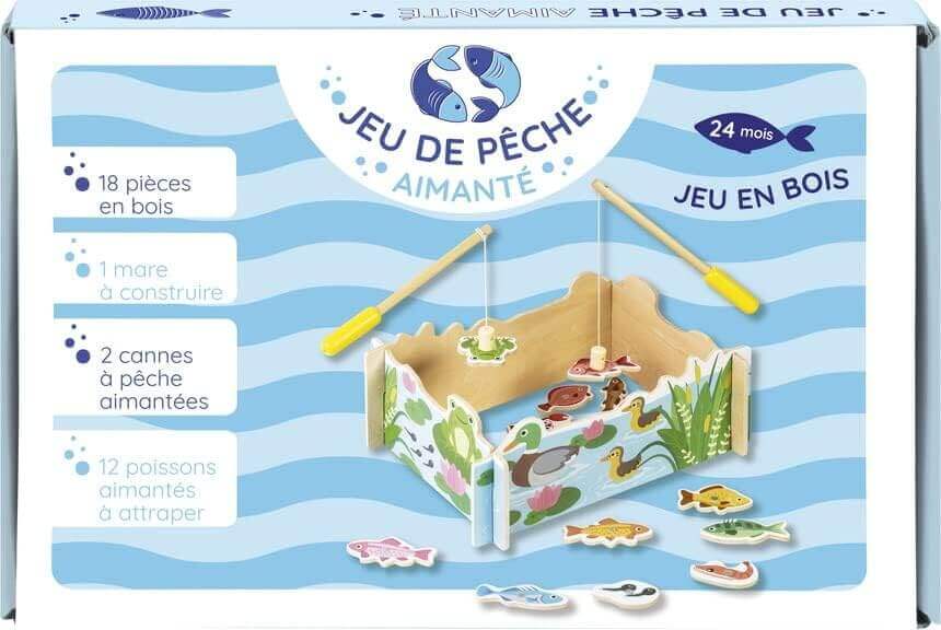 WDK Partner - Pêche magnétique " La mare aux canards" - A partir de 24 mois - animaux marins, motricité fine, poissons, pêche magnétique