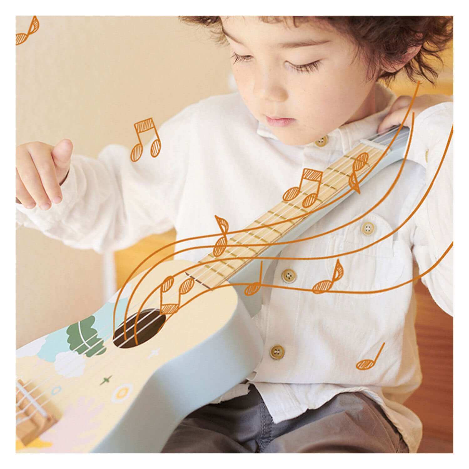 Classic World - Ukulélé "Iris" en bois - guitare, instrument, musique