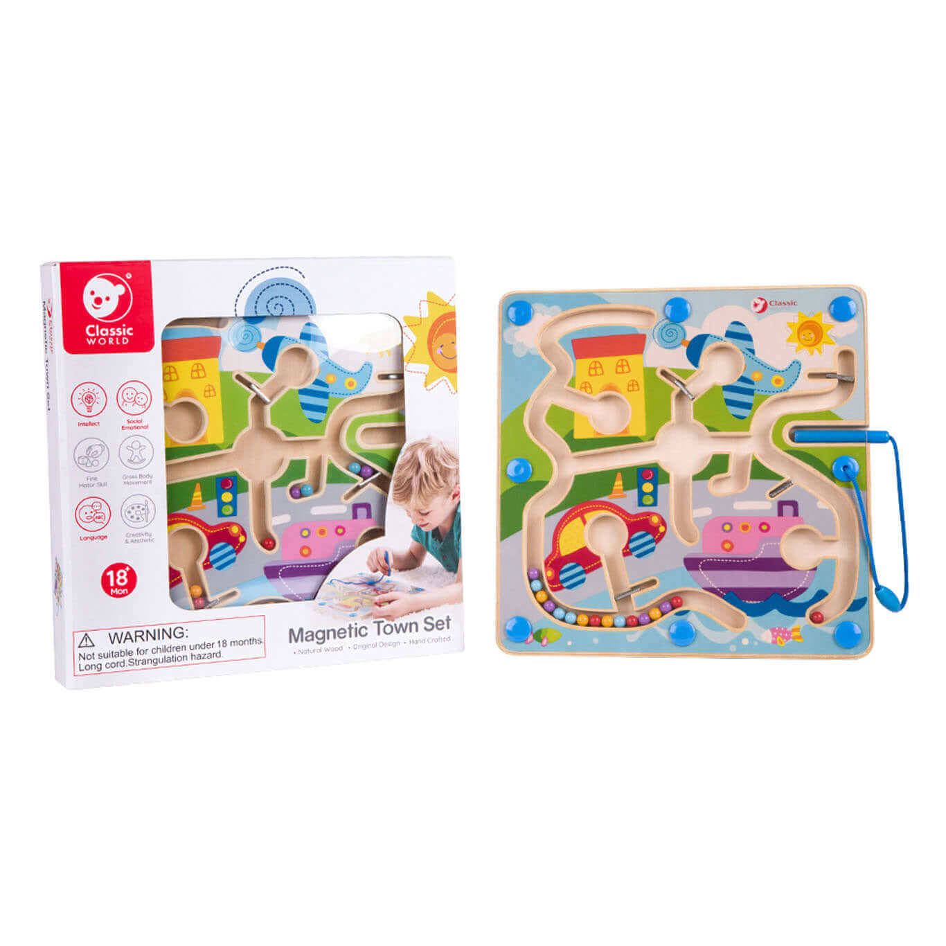 Classic World - Labyrinthe "La ville magnétique" - couleurs, labyrinthe magnétique