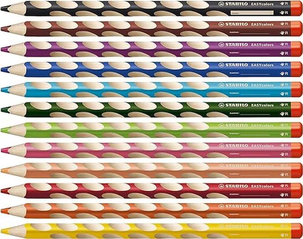 Stabilo - Crayons de couleur Easy Colours - A partir de 5 ans - coloriage, dessin, motricité fine