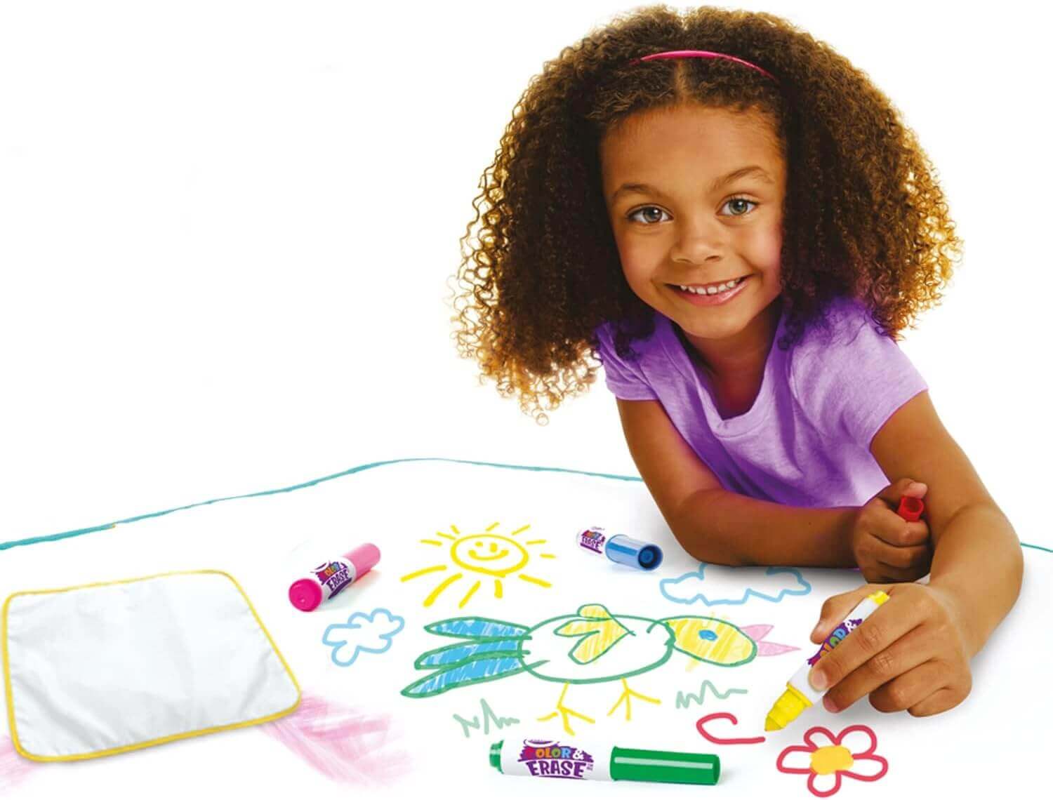 Crayola - Tapis de coloriage lavable - dessin, effaçable, tapis