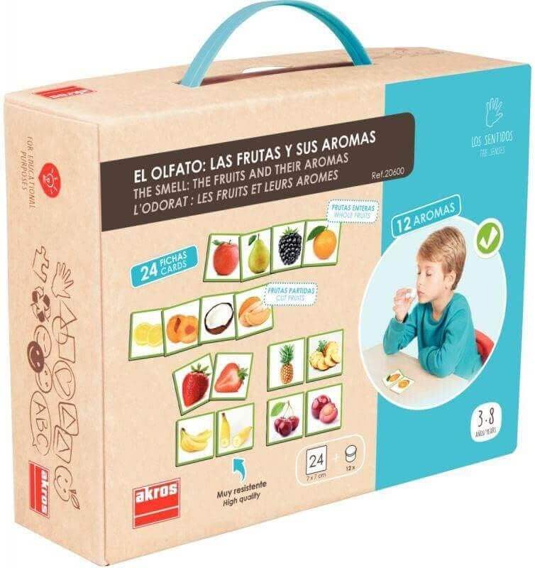 Akros - Jeux sensoriels "L'odorat : Les Fruits et leurs Arômes" - Développement des sens, Odorat