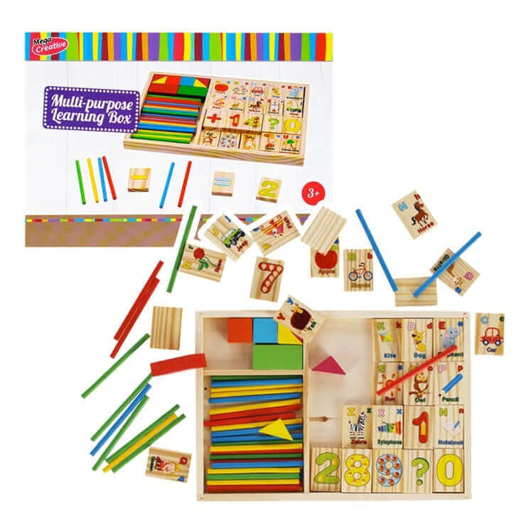 Méga créative - Coffret bâton de calcul "Je comprends les maths" - A partir de 3 ans - addition, bâton de comptage, compter, division, mathématiques, multiplication, soustraction