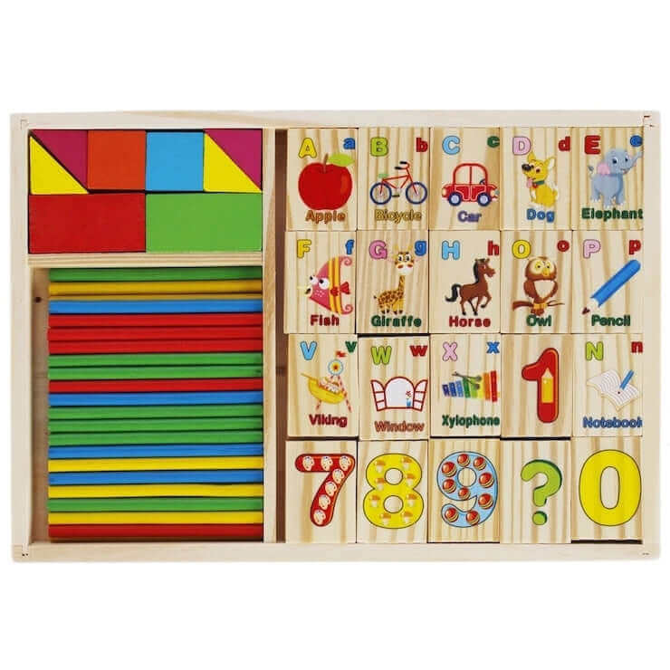 Méga créative - Coffret bâton de calcul "Je comprends les maths" - A partir de 3 ans - addition, bâton de comptage, compter, division, mathématiques, multiplication, soustraction