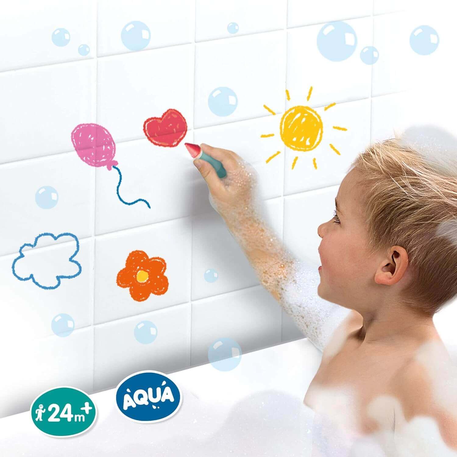 SES Créative - Craie de bain -A partir de 2 ans - bain, cire, crayon