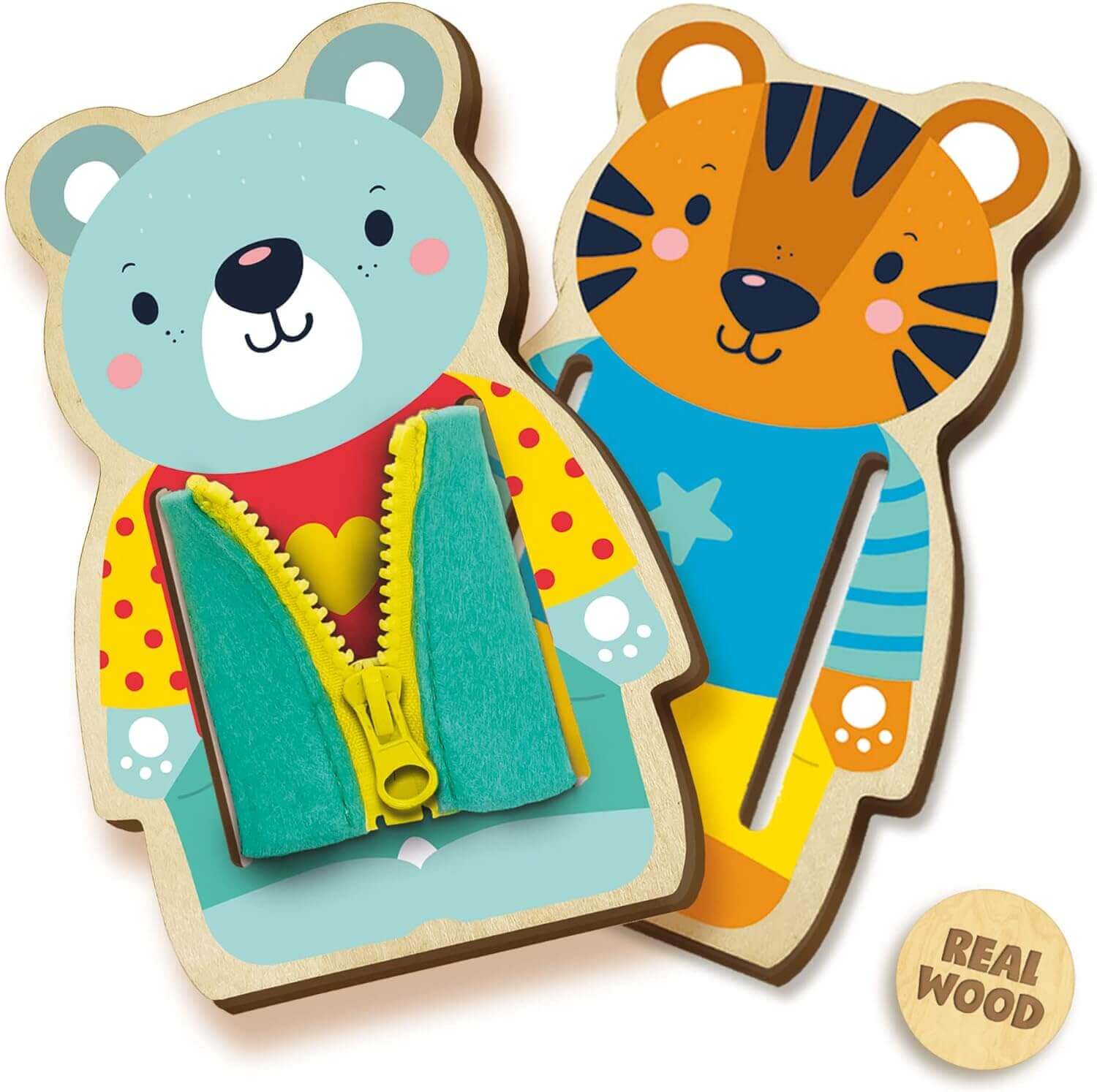 SES Créative - J'apprends à m'habiller - A partir de 3 ans - apprendre à s'habiller, motricité, motricité fine