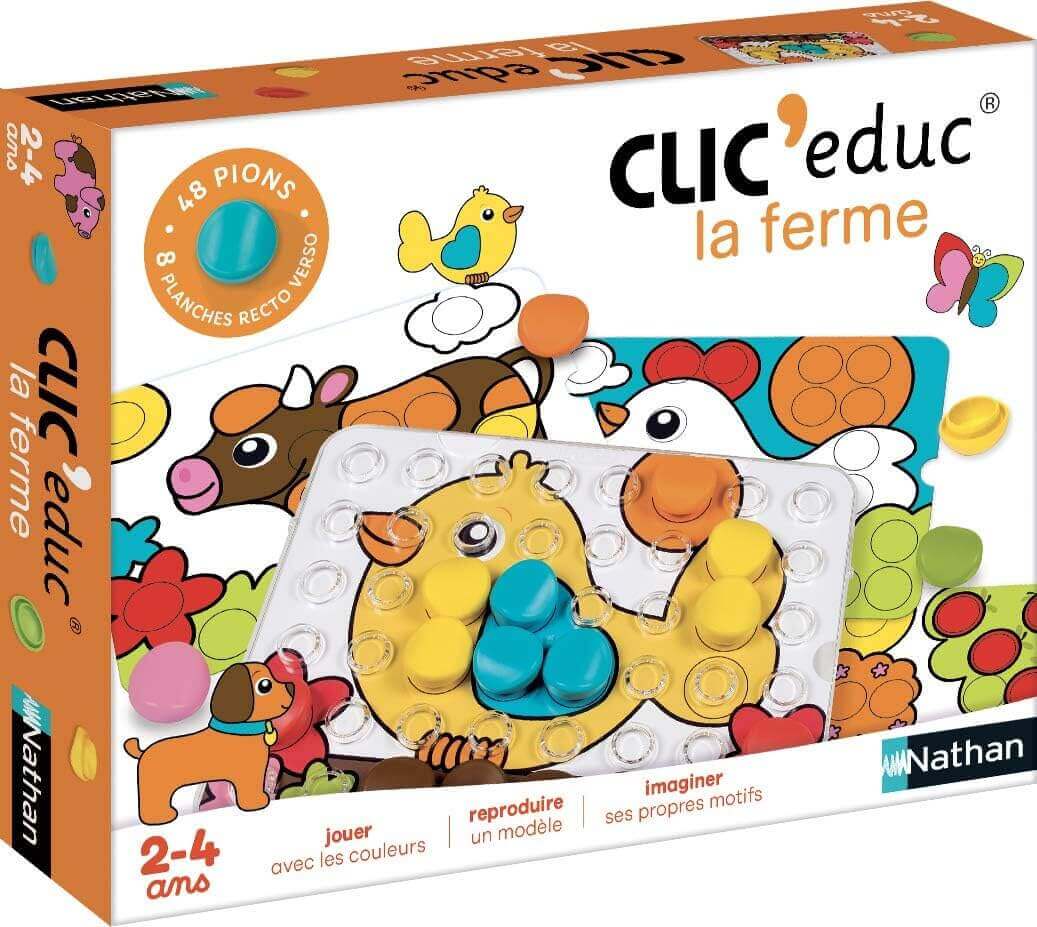Nathan - Clic'educ "La Ferme" - A partir de 2 ans - couleurs