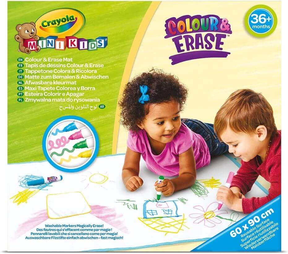 Crayola - Tapis de coloriage lavable - dessin, effaçable, tapis