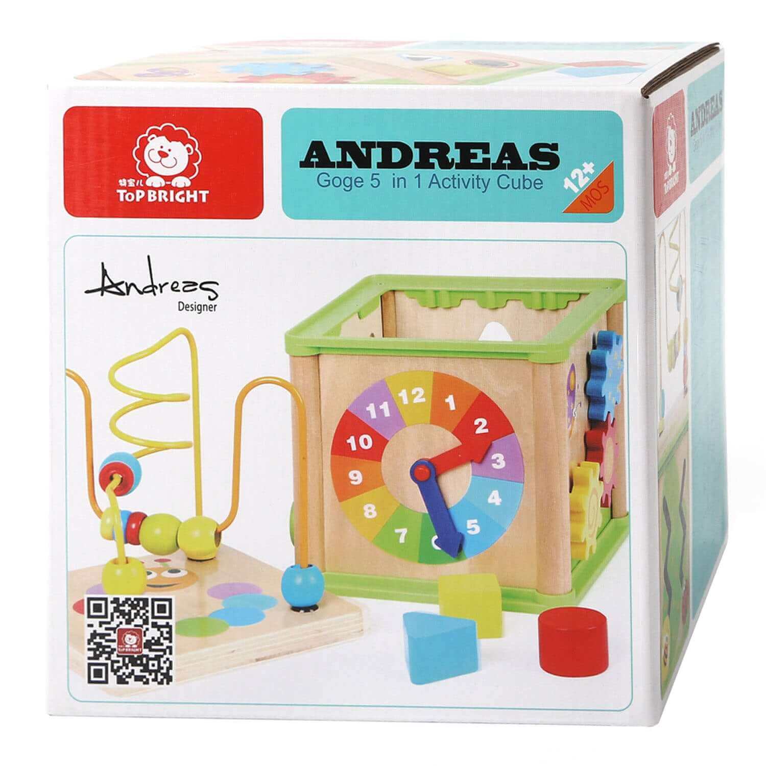 Top Bright - Cube de motricité "Spring" - A partir de 12 mois - couleurs, cubes, formes, motricité