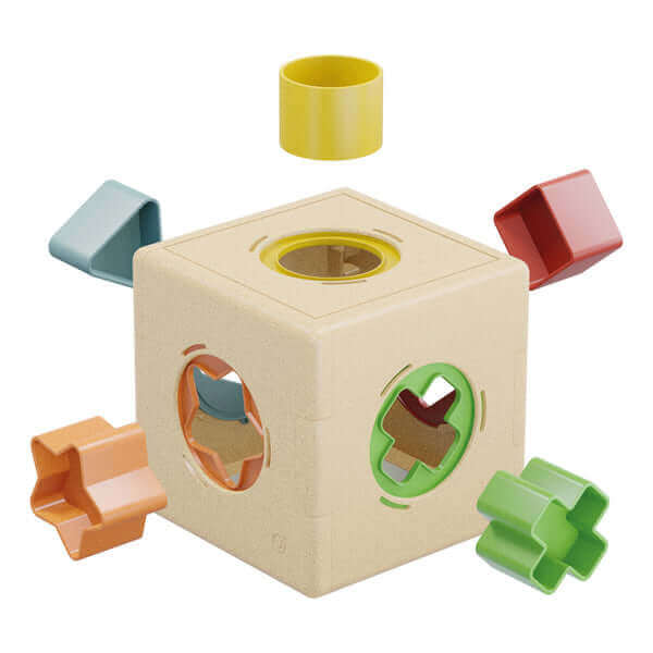 Quercetti - Playbio Kubo Shape - A partir de 1 an - couleurs, formes, trieur de formes