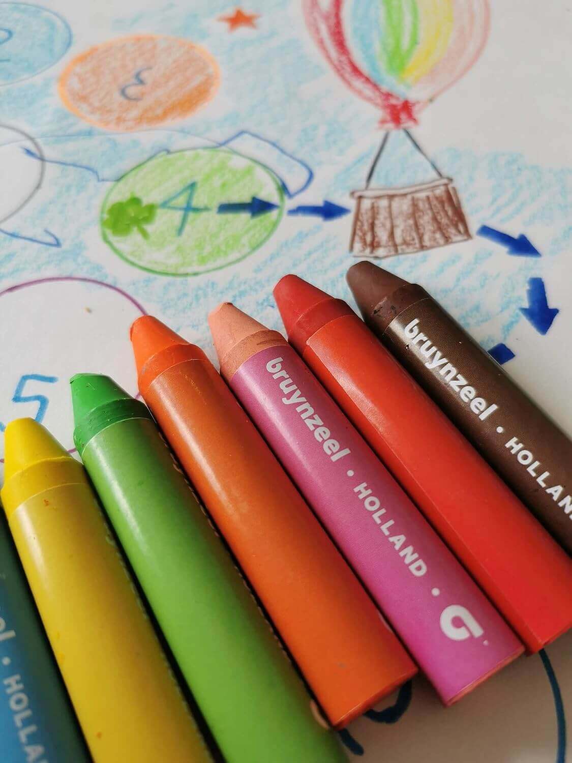 Bruynzeel - Crayons de cire - coloriage, crayon de cire, dessin, motricité fine