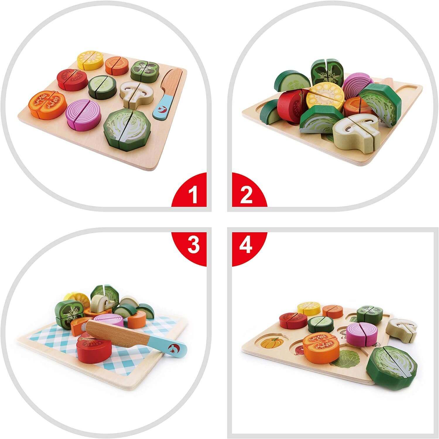 Classic World - Puzzle Légumes à couper - légumes à découper, puzzle