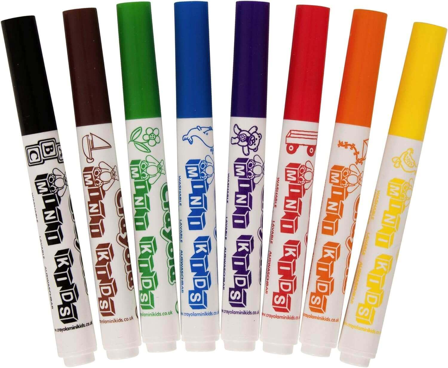 Crayola Mini Kids - Feutres lavables - coloriage, dessin, motricité fine