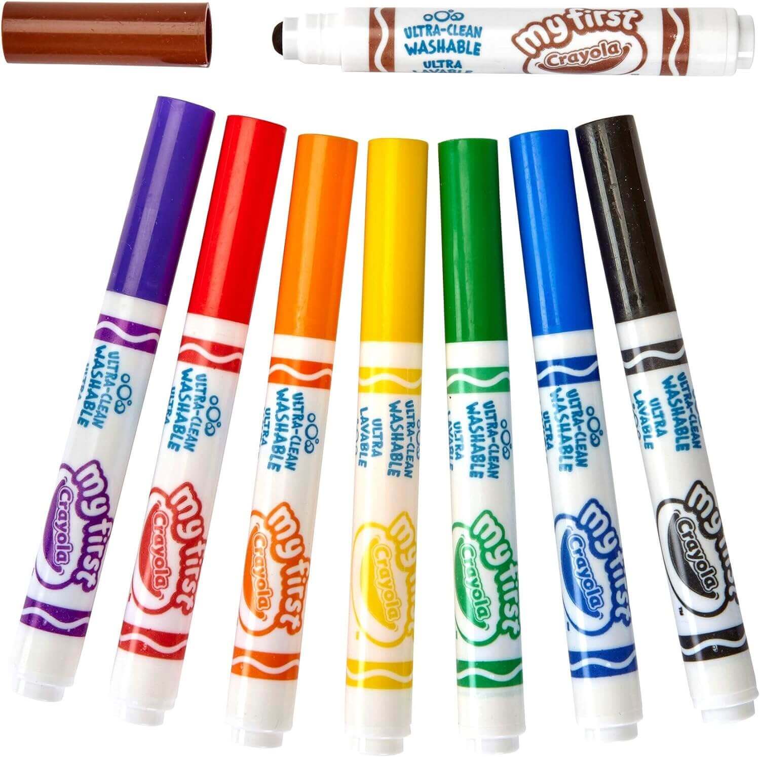 Crayola Mini Kids - Feutres lavables - coloriage, dessin, motricité fine