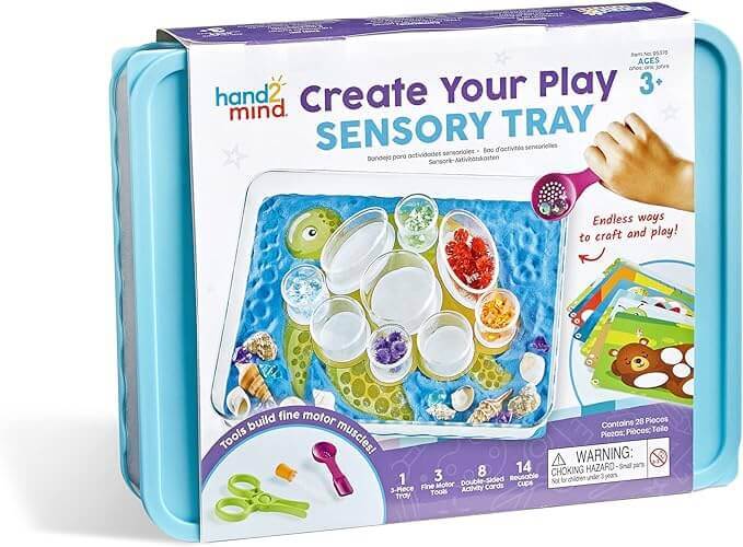 Learning Resources - Plateaux Sensoriels à créer - motricité fine, sensoriel, toucher, vue