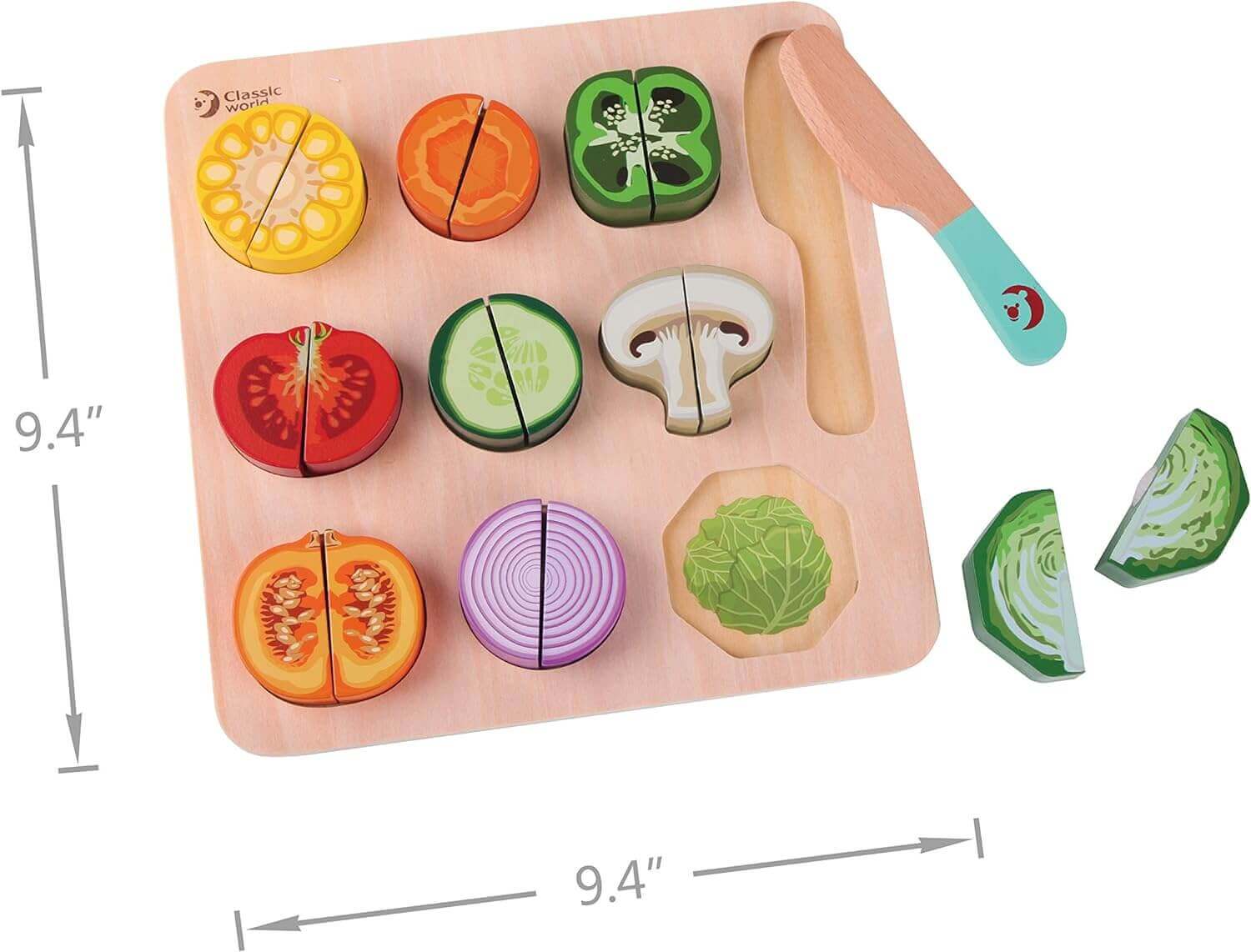 Classic World - Puzzle Légumes à couper - légumes à découper, puzzle