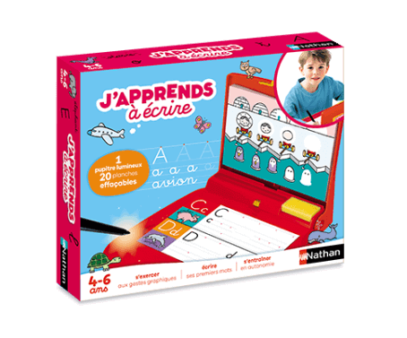 Nathan - J'apprends à écrire - A partir de 4 ans - alphabet, tableau, tracé, écriture