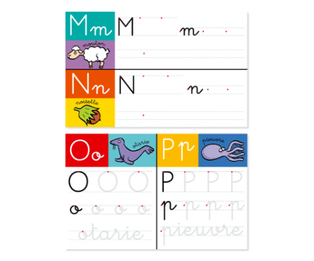 Nathan - J'apprends à écrire - A partir de 4 ans - alphabet, tableau, tracé, écriture