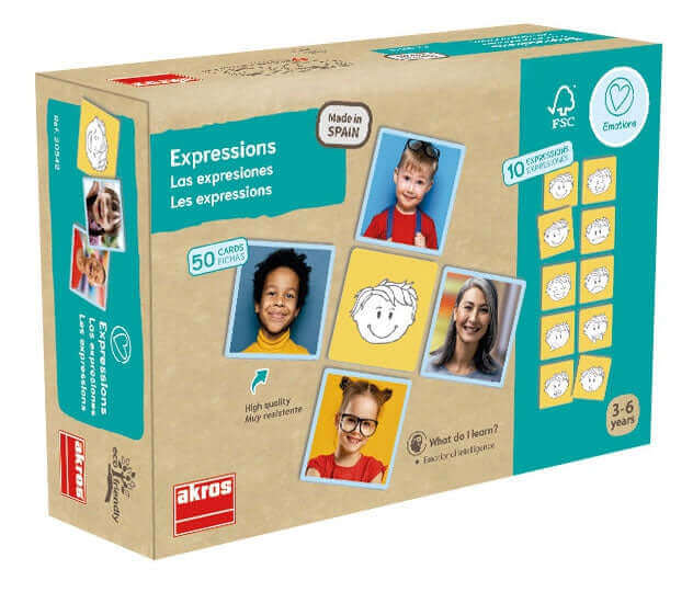 Akros - Apprends à reconnaître les émotions - Emotions, Expressions, Jeux d'association