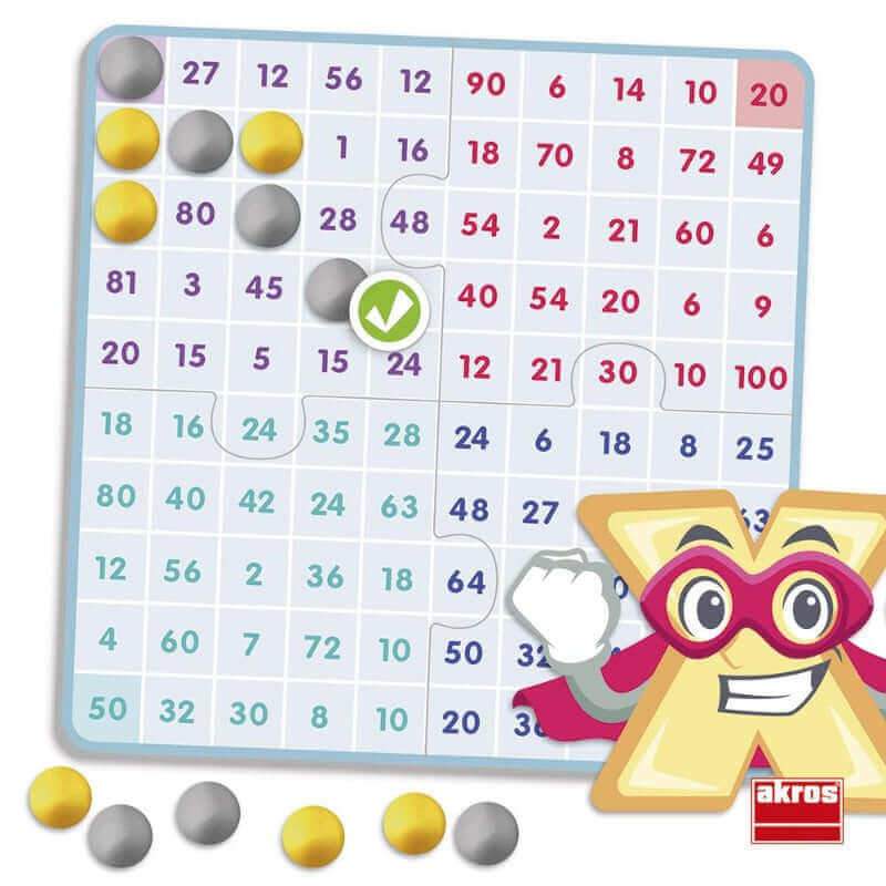 Akros - Apprends et comprends les tables de multiplications - J'apprends à compter, Tables de multiplication