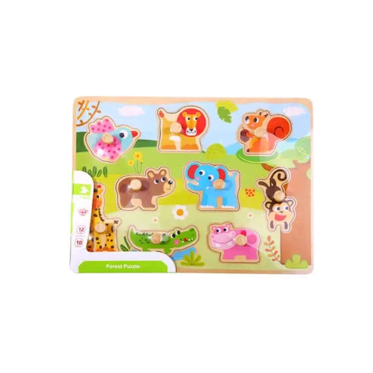 Tooky Toys - Puzzle " Animaux" - A partir de 18 mois - animaux, motricité fine, puzzle