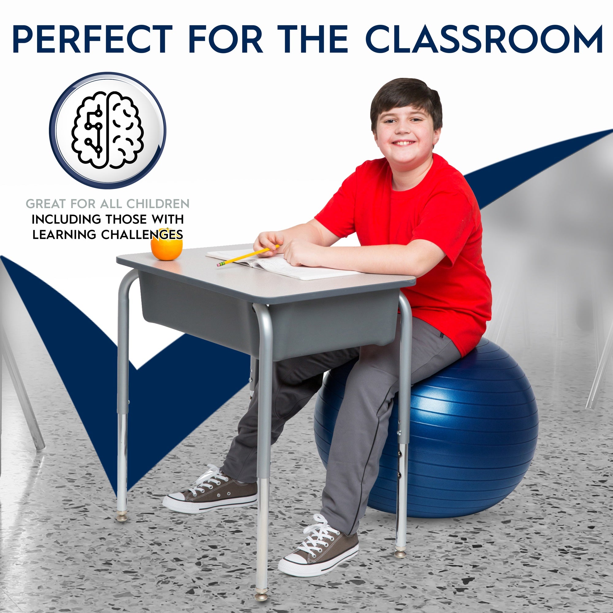 Bouncyband - Ballon lesté d'assise dynamique 55 cm