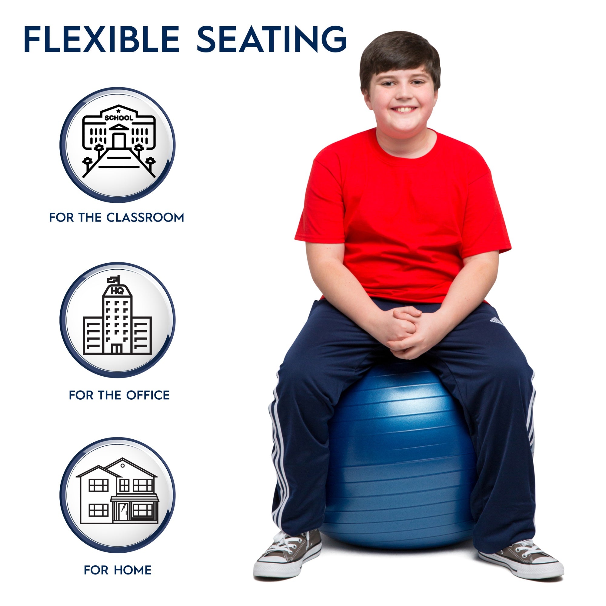 Bouncyband - Ballon lesté d'assise dynamique 55 cm