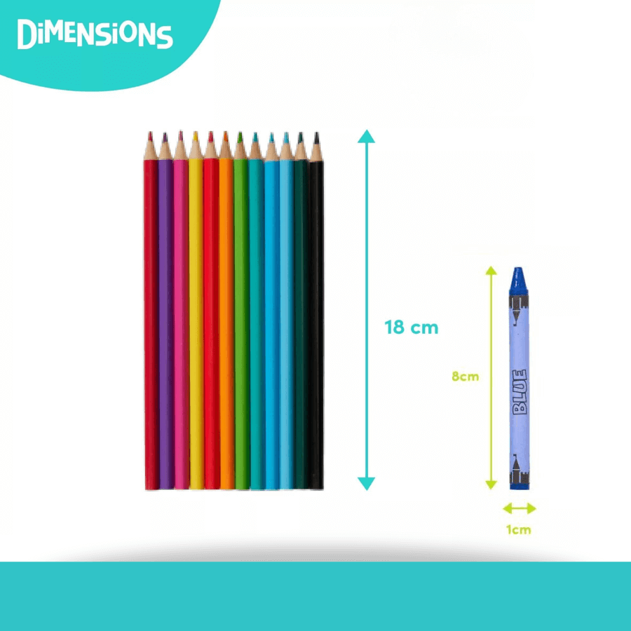 Twildders - Duo Crayons de couleurs + crayon cire - Dès 3 ans