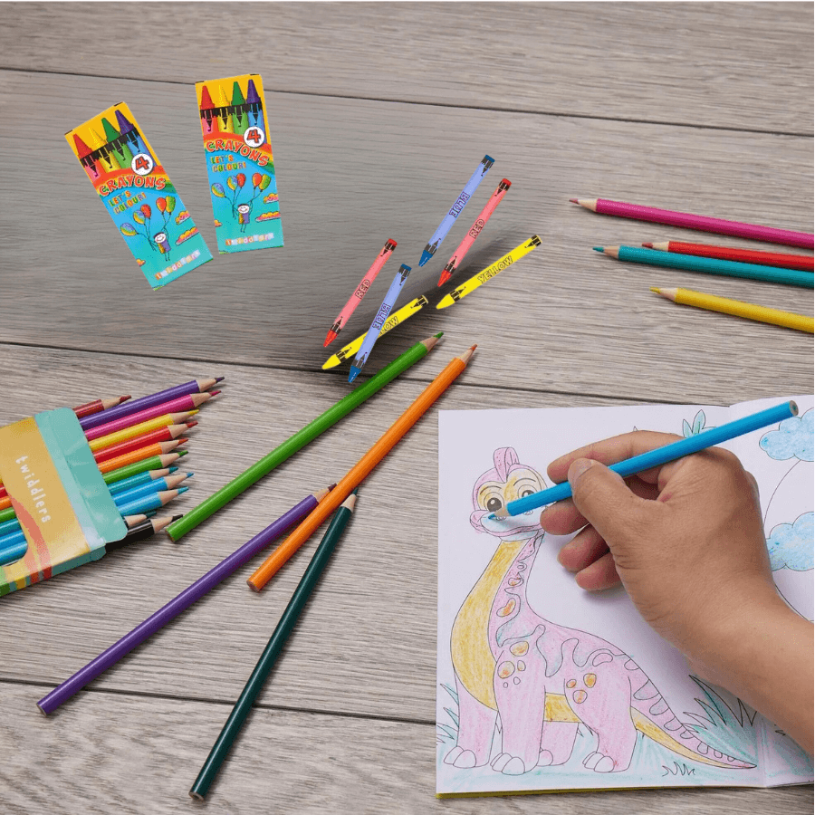 Twildders - Duo Crayons de couleurs + crayon cire - Dès 3 ans