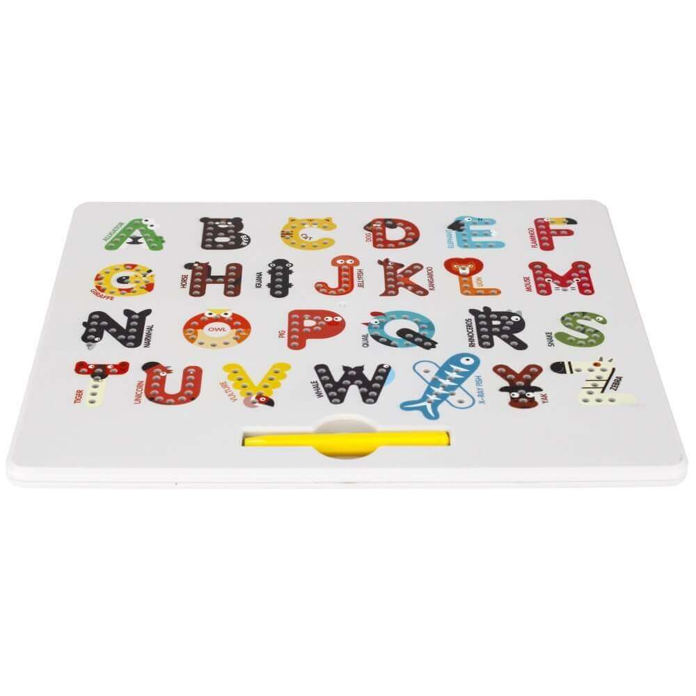 Méga Créative - Planche Magnétique d'écriture "Lettres Alphabet" - alphabet, magnétique, tableau, écriture