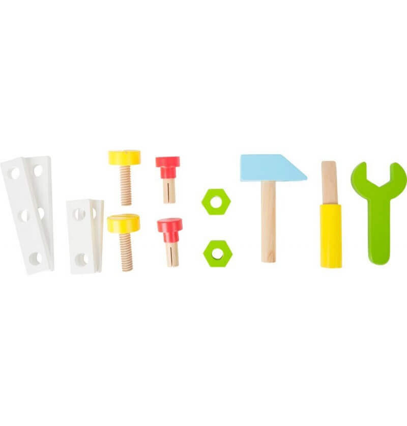 Small Foot - Chariot de marche "Mon 1er établi" - A partir de 12 mois - chariot, marche, outil, trieur de formes, trotteur, établi