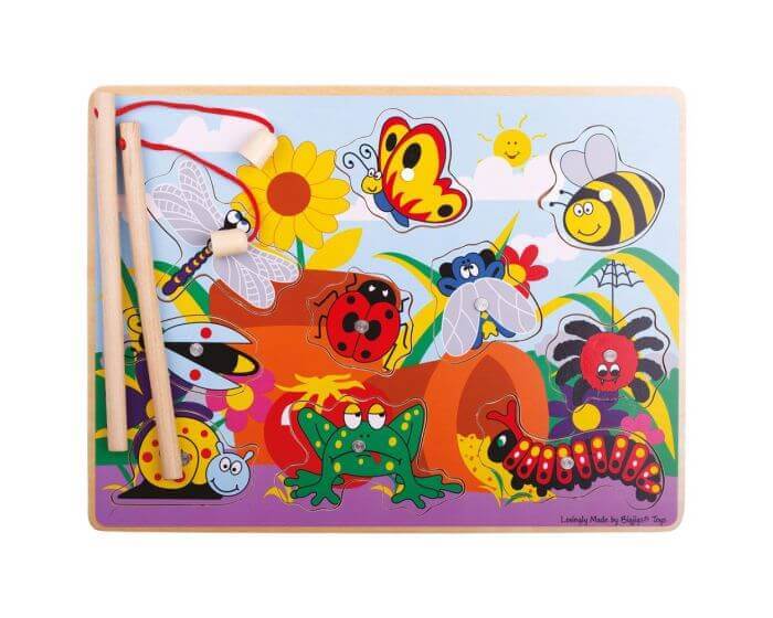 Bigjigs Toys - Puzzle & Pêche magnétique "Les Insectes" - puzzle, pêche magnétique