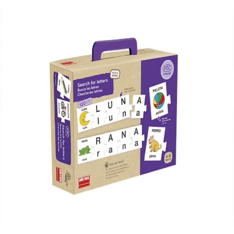 Akros - Cherche tes lettres - Formation des mots, J'apprends à lire, La Découverte de l'Alphabet, Préparation à l'écriture, Préparation à la lecture