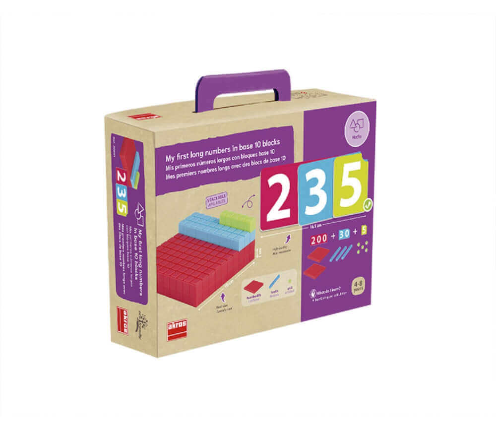 Akros -Mes premiers nombres longs en base de 10 - Base de 10, J'apprends à compter, nombres, quantité