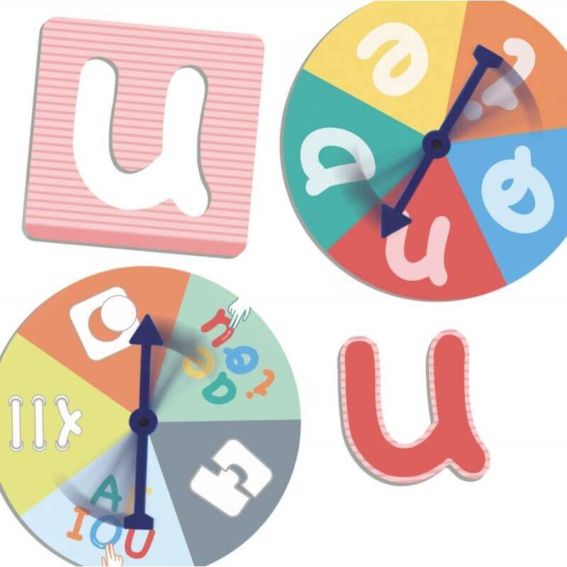 Akros - Le Défi des voyelles - La Découverte de l'Alphabet, Les voyelles, motricité fine, sensoriel