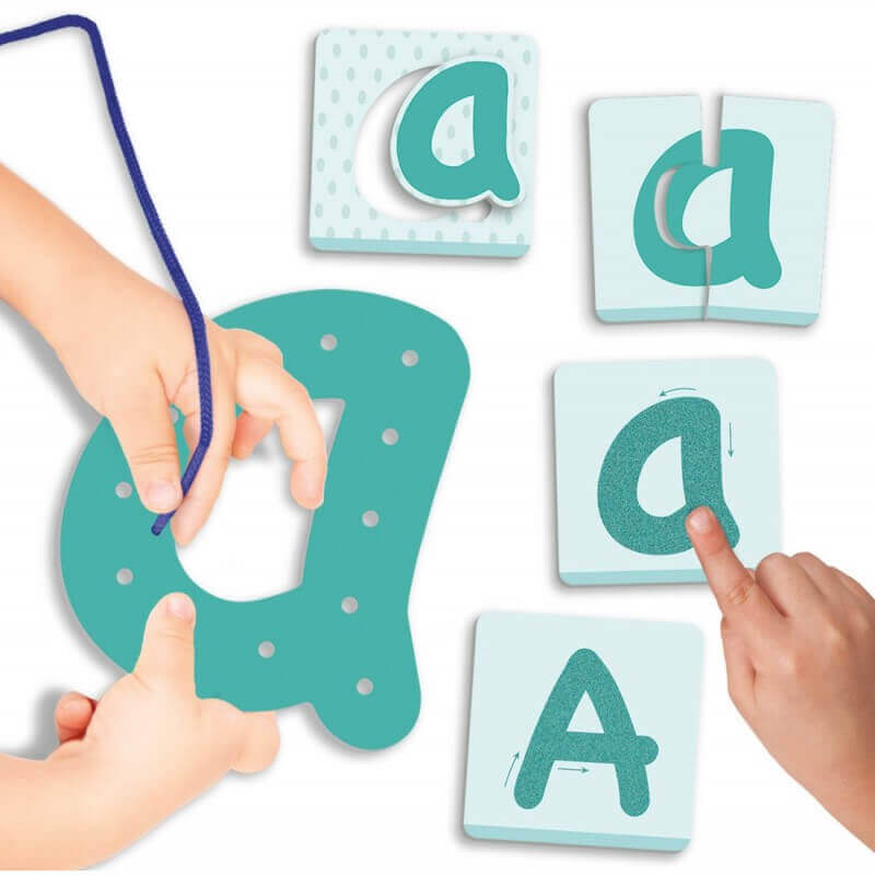 Akros - Le Défi des voyelles - La Découverte de l'Alphabet, Les voyelles, motricité fine, sensoriel