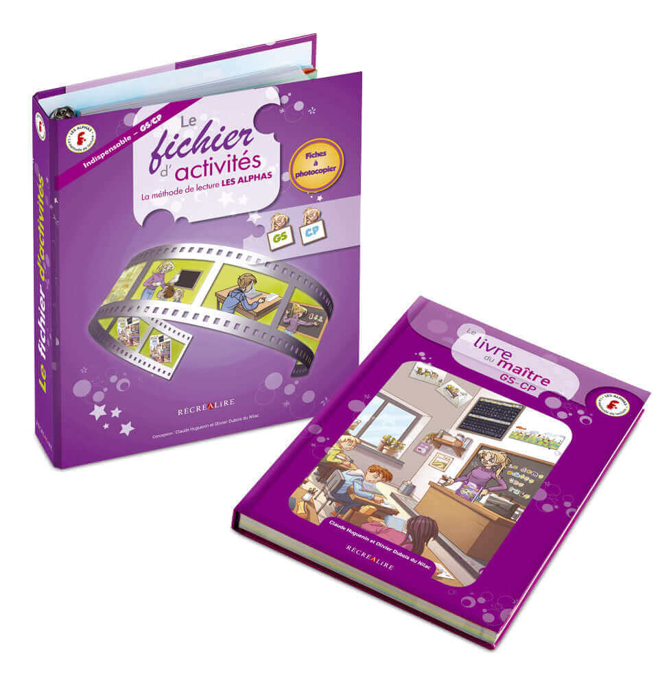 Récréalire - Le livre du maître et son fichier d'activités Les Alphas - Guide pédagogique pour l'enseignant maternelle - GS et CP cycles 1 et 2 - lecture