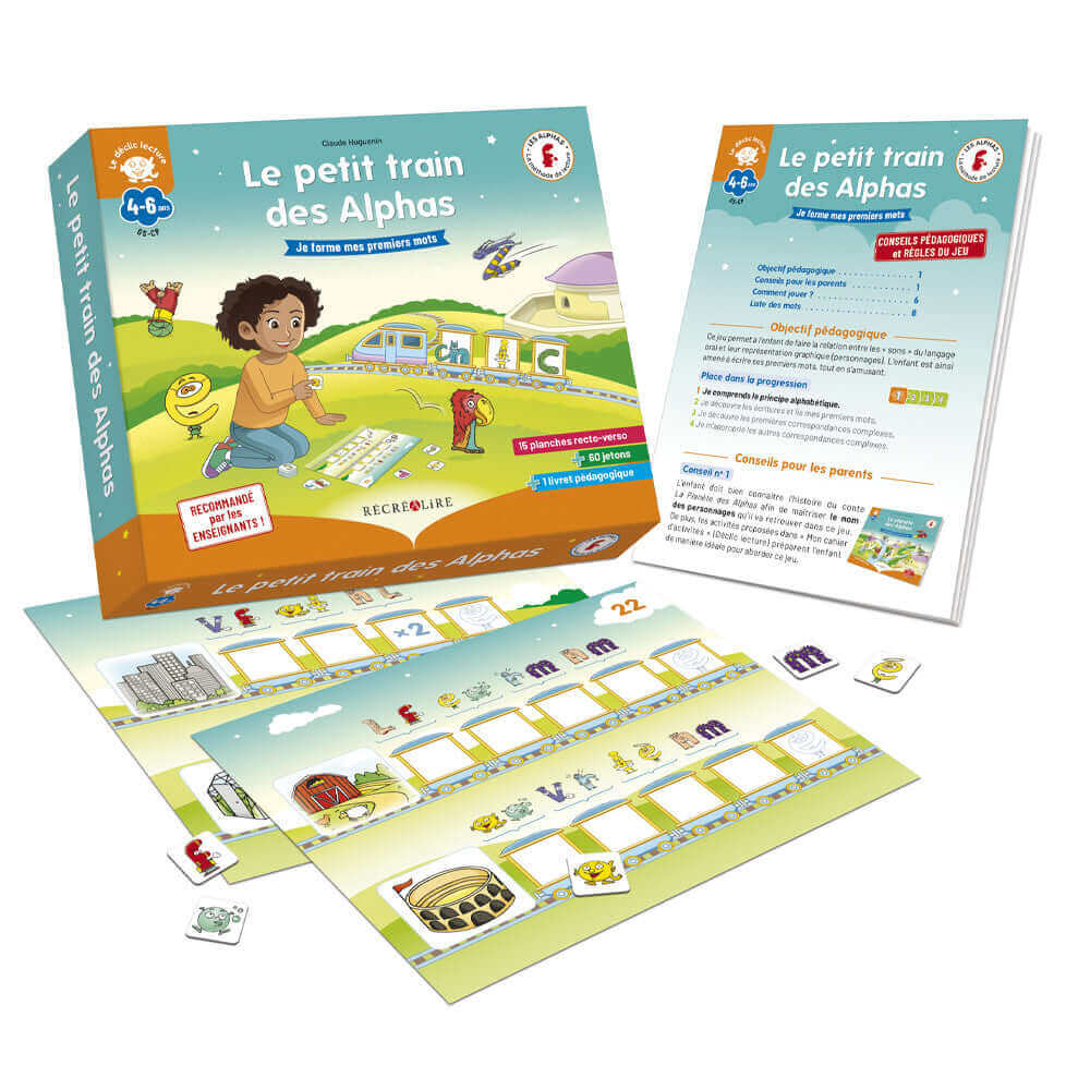 Récréalire -Le petit train des Alphas " je forme mes premiers mots"- Dès 4 ans GS - alphas, lecture